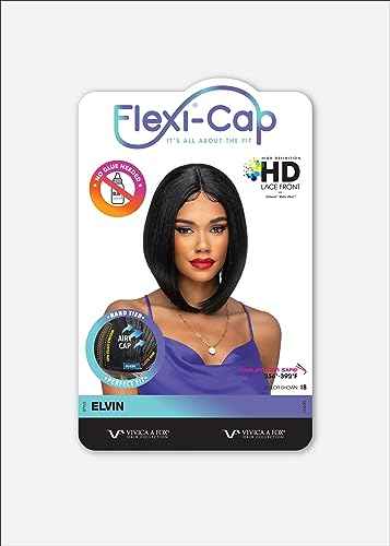 Vivica A. Fox ELVIN, SYNTHETIC HAIR, Natural Baby Lace Wig, Color TTB613/1B, Two Tone Bottom Color. Platinum Blonde(#613) Top and Off Black(#1B) Bottom