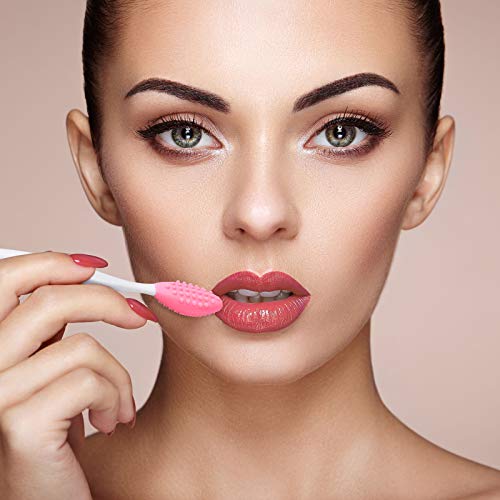 Silicone Lip Scrub Brush 24-Pack with Storage Box