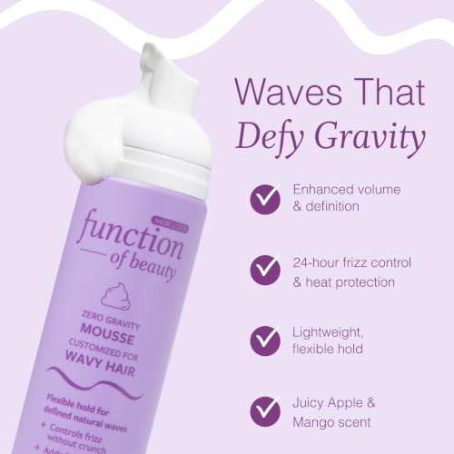 Function of Beauty Wavy Hair Mousse - Lightweight Volume & Frizz Control