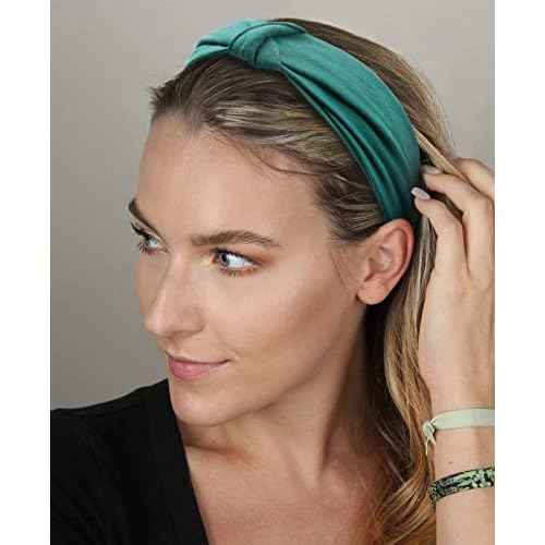 Tobeffect Headbands for Women African Boho Wide Hairband Headband Knotted Head Wraps Turbans Hair Accessories