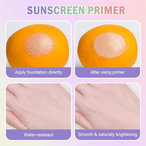 2PCS SPF 50 Color Correcting Face Primer with Sunscreen