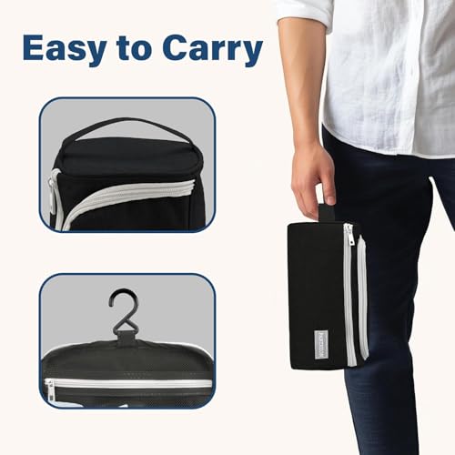 Emissary Hanging Travel Toiletry Bag for Men - Waterproof Dopp Kit