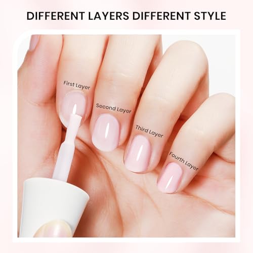 SUPWEE Quick Dry Milky Pink Nail Strengthener & Repair Polish