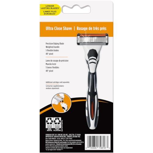 BIC Flex 5 Men's 7-Cartridge Shaving Razor Kit — 5-Blade Precision