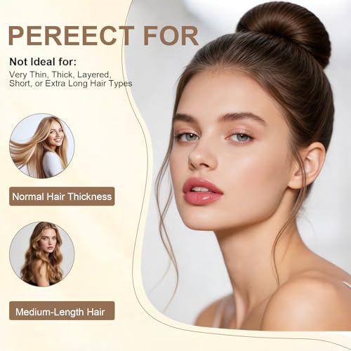 Dark Brown Hair Bun Maker Tool - 4 Pack Snap Ballet Bun