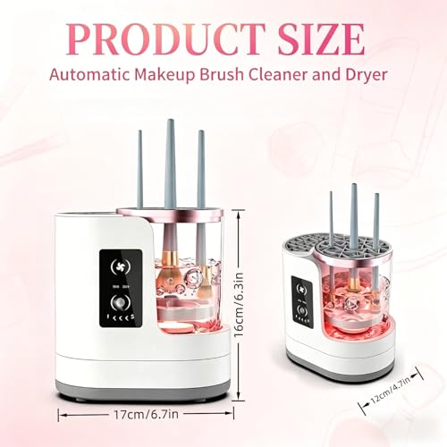 Electric Makeup Brush Cleaner & Dryer Machine 3-in-1 Professional
