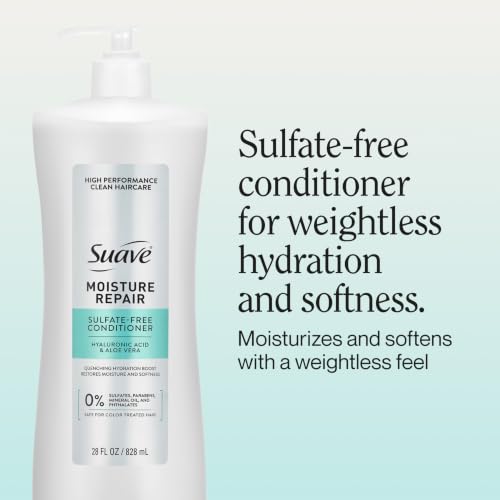Suave Moisture Repair Sulfate-Free Conditioner 28 Fl Oz Pack of 4