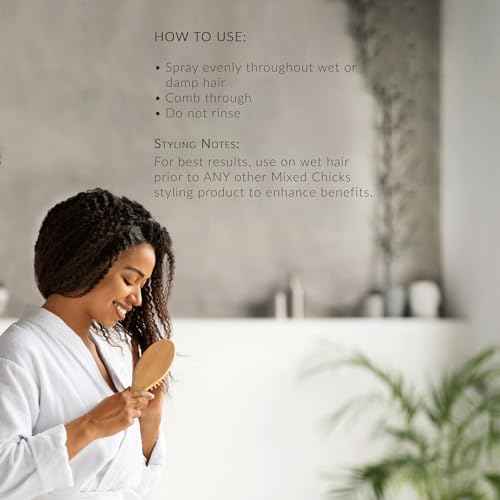 Mixed Chicks Base Coat w/Prickly Pear Seed Oil for Hair Detangling & Shine, 9 fl. oz.