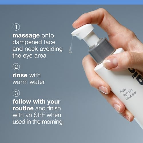 Dermalogica Daily Glycolic Cleanser, Face Wash with Glycolic Acid and AHA, Removes Buildup and Brightens Skin Tone