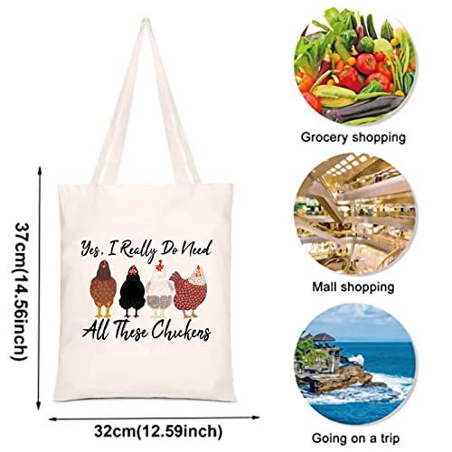 Chicken Lover Makeup Bag Canvas Cosmetic Organizer