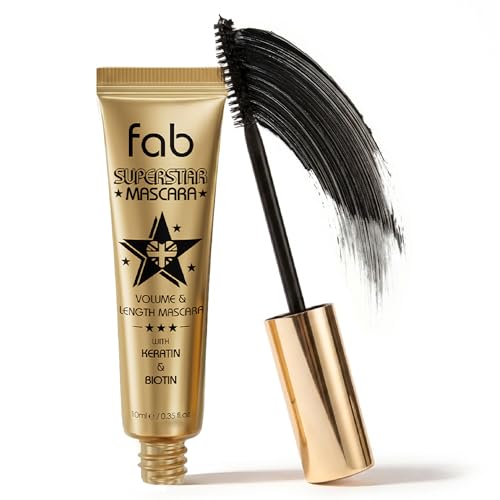Fab Superstar Waterproof Mascara - Volumizing Black Lash Lift