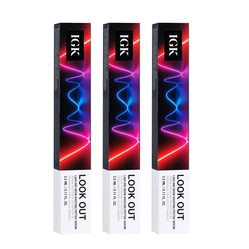 IGK Look Out Lash & Brow Boosting Peptide Serum ? Clinically Proven to Enhance Lash & Brow Thickness, Fullness, and Density ? Ophthalmologist Tested, Prostaglandin-Free, Fragrance-Free