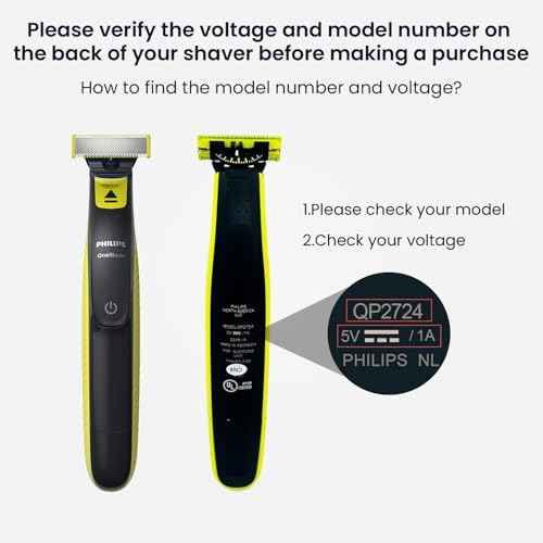 5V Fast Charger Fit for Philips Norelco One Blade QP2724 QP2834 QP1324 QP4631 QP6542 QP6552 QP4530 QP1924 MG7910 MG5910 MG9510 MG9525 Fit for Phillips One Blade Trimmer Electric Shaver Razor