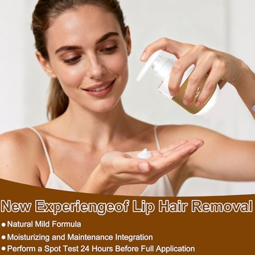 Women’s Coconut Oil Facial Hair Removal Cream - Gentle, Moisturizing, 3.52oz