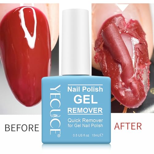NIFEISHI Gel Nail Polish Remover 2-Pack - Quick & Easy Burst Formula, 15ml