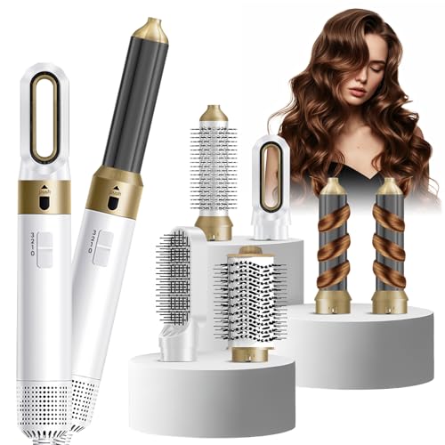 6-in-1 Hot Air Brush Styler with Ceramic Technology, 1000W