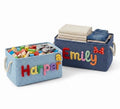 Personalized Fabric Storage Baskets with Custom Name Embroidery