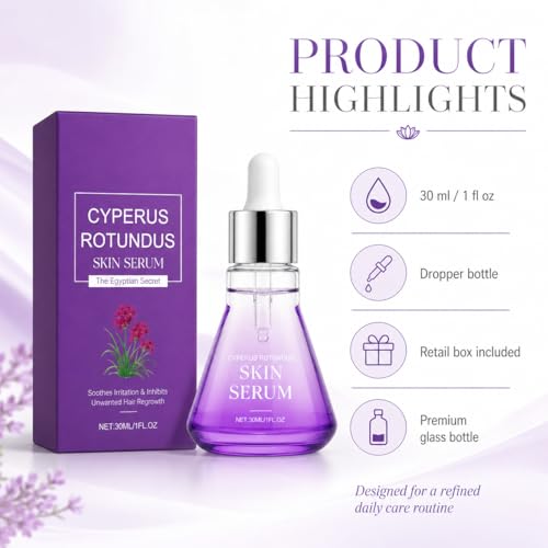 Cyperus Rotundus Oil Serum for Hair Growth & Skin Care - 30ml Natural Extract
