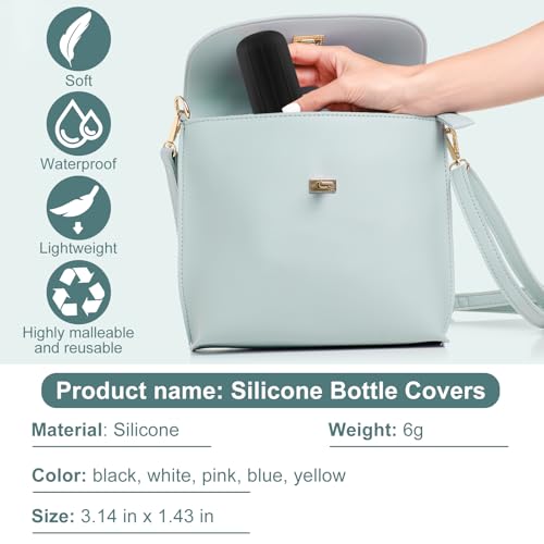 10 Pack Silicone Bottle Covers for Travel Toiletries