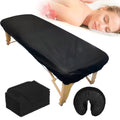 Fancystyle Disposable Fitted Massage Table Sheets & Headrest Covers - 24 Pack