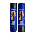 Matrix Brass Off Blue Shampoo and Pigmented Conditioner Set - Tones and Removes Brassy Orange Undertones, For Color-Treated Hair or Lightened Brunettes, Premium Salon Conditioner & Vegan, 10.1 Fl Oz
