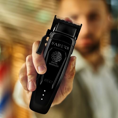 StyleCraft Saber II Cordless Hair Clipper - Brushless Motor, Full Metal