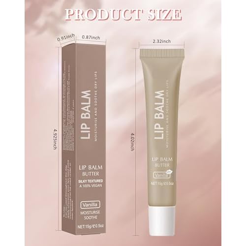 Lip Balm Butter Pink Sugar,Hydrating Tinted Butter Lip Gloss,Clear Lip Mask Lip Moisturizer,Lip Treatment Balm Lipgloss,Non-Sticky Jelly Glow Reviver Fat Lip Oil,Christmas Makeup Gift for Women-06