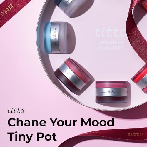 Titto Lip & Cheek Dual Pot Nudy Fetish & Super Magnetic - Multi-Use Tinted Balm & Blush