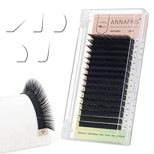 L/L+/LC/LD/LU(M) Curl Individual Eyelash Extension Natural Synthetic Mink Matte Black False Lashes Extension Faux Cils Maquillage (L Curl, 0.10 8-15mm Mix)