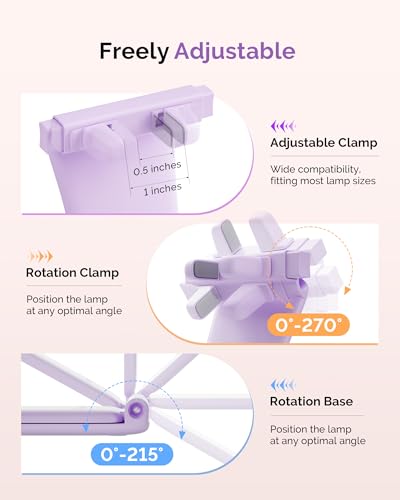 MelodySusie Adjustable Nail Lamp Holder for Hands-Free Curing