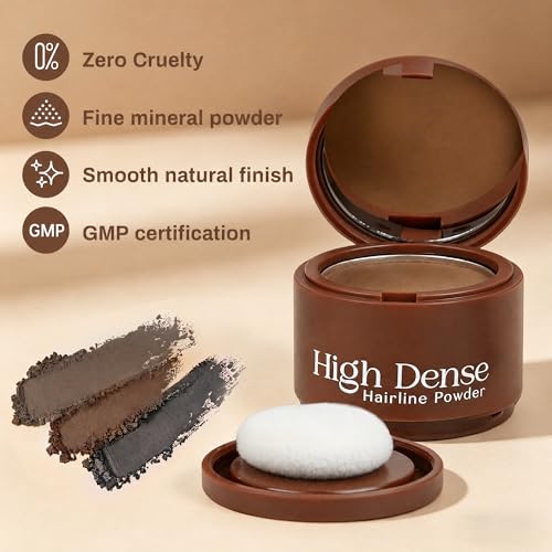 Instant Coverage Hairline Powder for Thinning Hair - Black, 0.14 oz