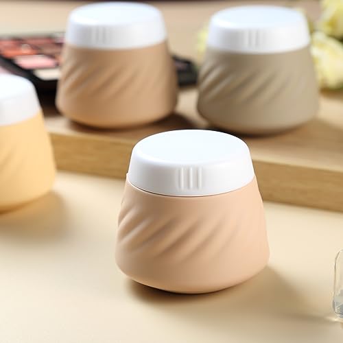 Gemice Silicone Travel Containers 4-Pack Leakproof Cosmetic Jars with Clear Bag