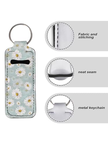 Fashion Women Lipstick Balm Holder with Metal Key Ring