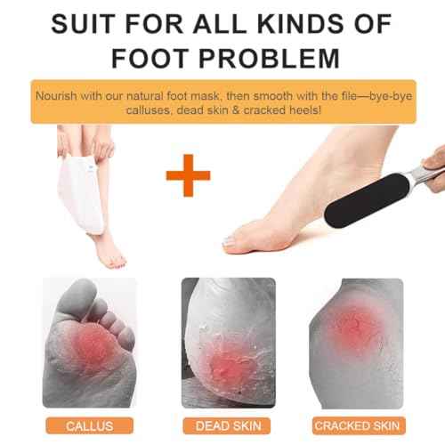 Professional Foot File & Rasp Callus Remover - Remove Hard & Dead Skin, Dual Sided for Wet and Dry Feet (LXX)