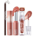 Noerrors 3Pcs Lip Combo Set - Liner, Lipstick & Gloss