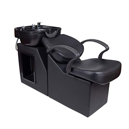 Polar Aurora Backwash Barber Chair with ABS Shampoo Bowl