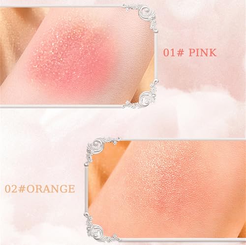 Embossed Powder Blush Palette - Pink Natural Flush Makeup