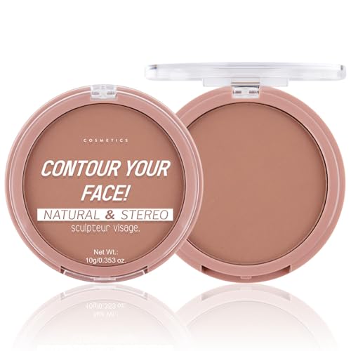 Warm Brown Matte Contour Palette – Blendable Cream Powder