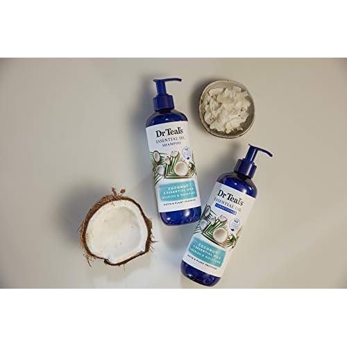 Dr Teal's Coconut Nourish & Moisture Essential Oil Conditioner, Sulfate Free, 16 Fl Oz