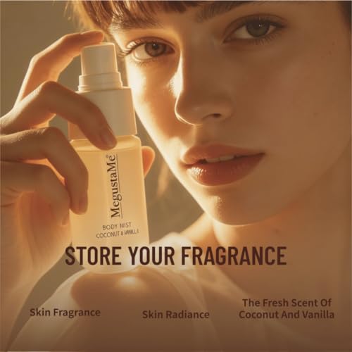 Coconut Vanilla Body Spray for Women | Paraben-Free, 3.38 fl oz