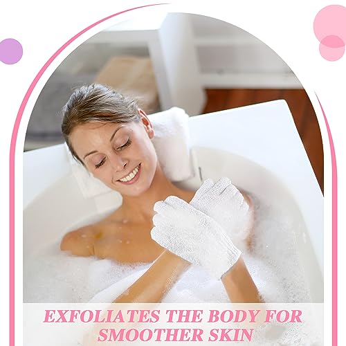 Ramede 30 Pair Exfoliating Bath Gloves - Nylon Shower Scrubber