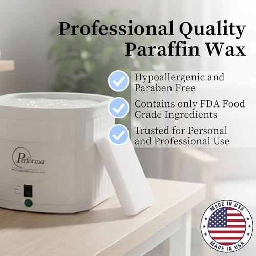 Performa Unscented Paraffin Bath Wax Refill - 1 lb Blocks (Case of 6)