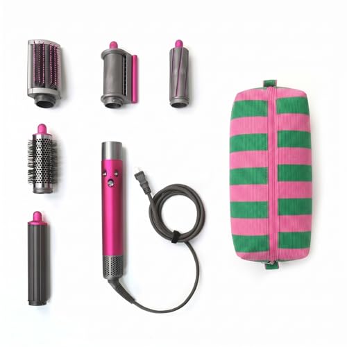 Hair Dryer Travel Bag with Corduroy, Flat Iron & Curling Iron Organizer