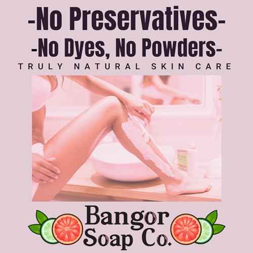 Bangor Soap Co.'s GRAPEFRUIT LIME Truly Natural Whipped Soap, with the Finest Tallow, Coconut, and Hemp, for the Smoothest Lather in Skin Care