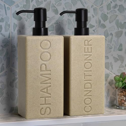Rectangular Resin Soap Dispenser with Pump | Modern Bathroom