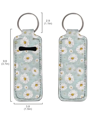 Fashion Women Lipstick Balm Holder with Metal Key Ring