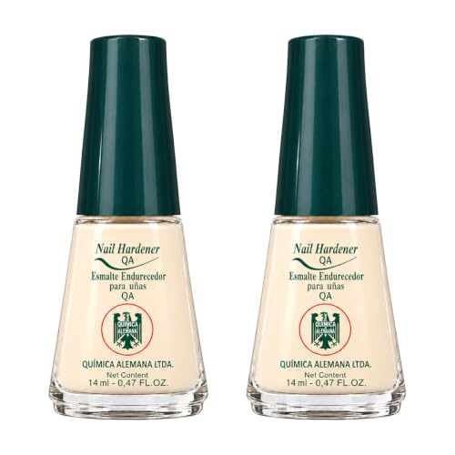 Química Alemana Nail Hardener 0.47 Fl Oz Pack of 2 - Protective Nail Base Coat