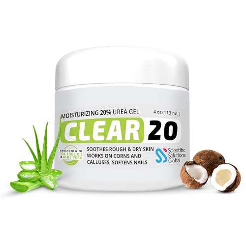 CLEAR 20 Urea Gel 4 oz - Callus & Cracked Heel Remover
