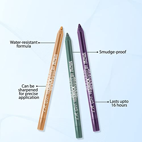 L.A. Girl Shockwave Eyeliner, Ocean GP750 (Pack of 2)