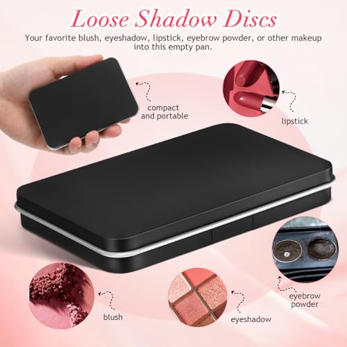 Empty Eyeshadow Palette with Mirror – 2Pc Travel Makeup Box